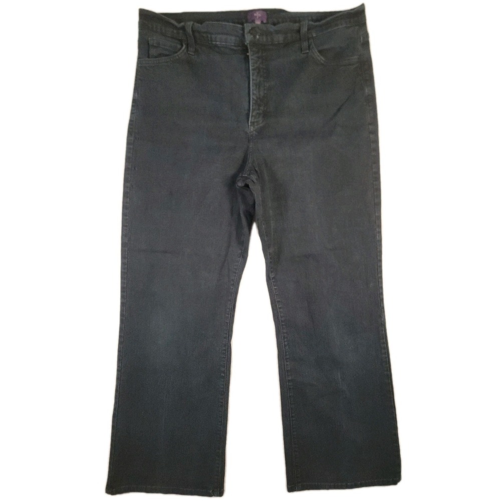 NYDJ 16W Bootcut Jeans Dark Wash Lift Tuck Stretch USA Made 29‎ Inseam